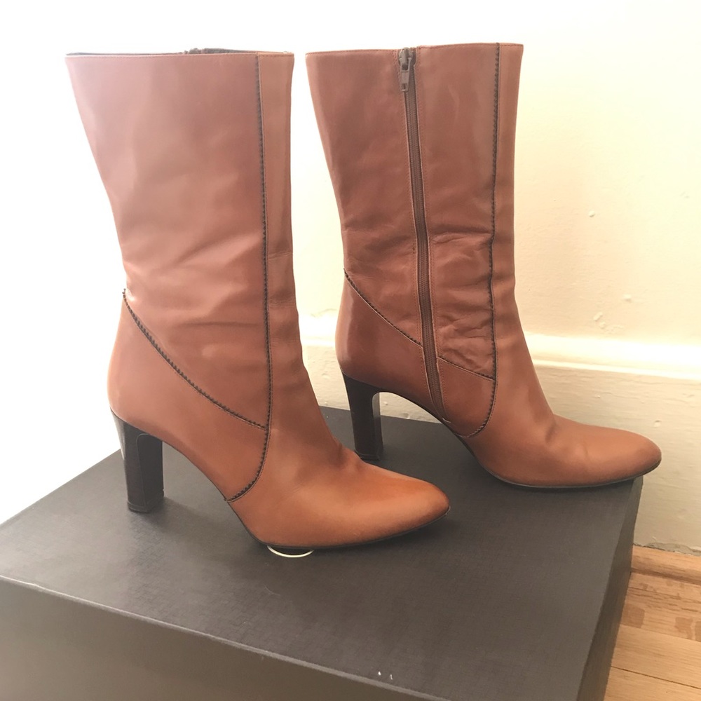 EUC Cole Haan Adrianna Cognac Short Boots